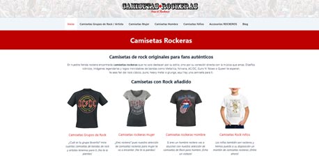 Camisetas rockeras